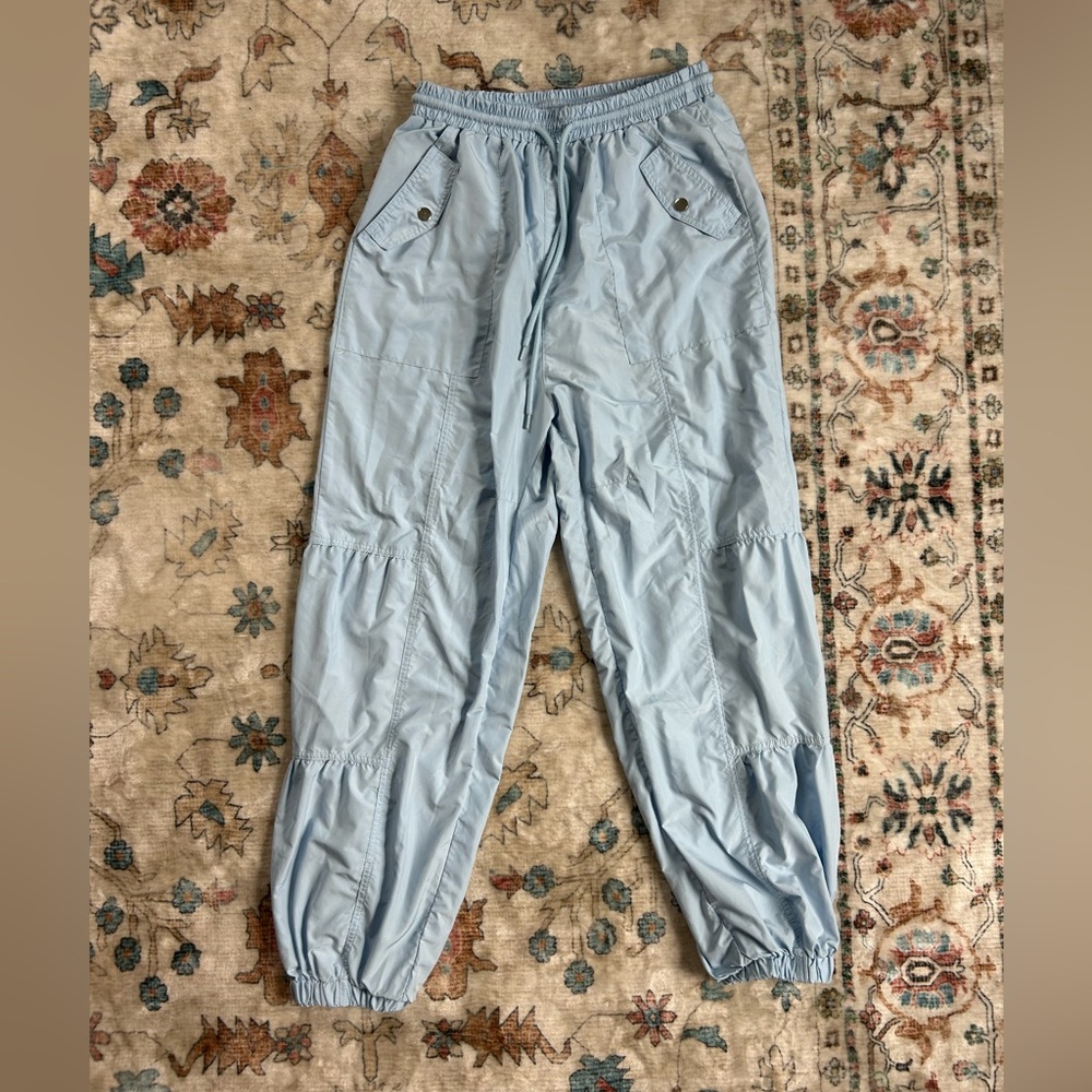 Baby Blue AS Revival Parachute Joggers